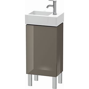 Duravit L-Cube vanity unit LC6793L8989 36.4x24.1x58.1cm, standing, door on the left, flannel gray high gloss