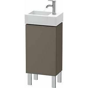 L-Cube Duravit vasque LC6793L9090 36,4x24,1x58,1cm, debout, porte à gauche, flanelle gris soie mat
