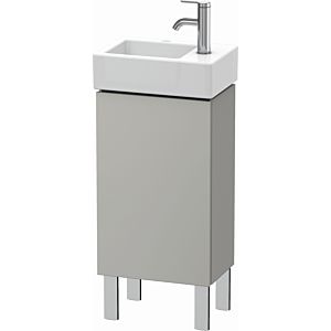 L-Cube Duravit vasque LC6793R0707 36,4x24,1x58,1cm, debout, porte à droite, gris béton mat