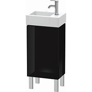 L-Cube Duravit vasque LC6793R4040 36,4x24,1x58,1cm, debout, porte à droite, noir brillant