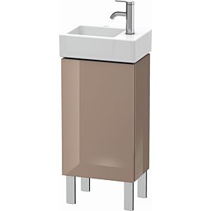 L-Cube Duravit vasque LC6793R8686 36,4x24,1x58,1cm, debout, porte à droite, cappuccino brillant