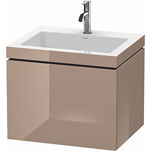 Duravit L-Cube vanity unit LC6916O8686 60 x48 cm, 2000 tap hole, cappuccino high gloss, 2000 pull-out