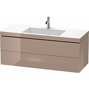 Duravit L-Cube vanity unit LC6929O8686 120 x 48 cm, 2000 tap hole, cappuccino high gloss, 2 drawers