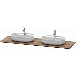 Duravit Luv washstand console LU9462B7777 178.3x59.5cm, walnut, made of solid wood, with 2 cutouts