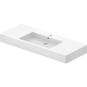 Duravit vanity washbasin Vero 125 x 49 cm, white, 2000 tap hole, for metal console