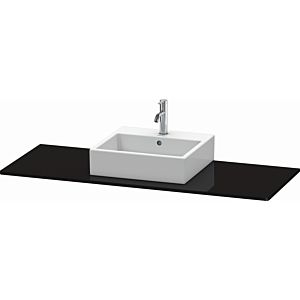 Duravit XSquare console XS060GM4040 140x55cm, with 2000 cutout, center, black high gloss