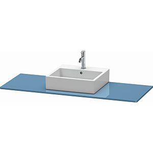 Duravit XSquare console XS060GM4747 140x55cm, with 2000 cutout, center, stone Blue high gloss
