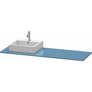 Duravit XSquare console XS060HL4747 160x55cm, with 2000 cutout, left, stone Blue high gloss