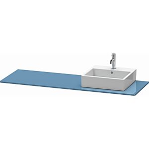 Duravit XSquare console XS060HR4747 160x55cm, with 2000 cutout, right, Stone Blue high gloss