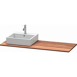 Duravit XSquare solid wood console XS061GL7777 140x55cm, with 2000 cutout, left, American walnut