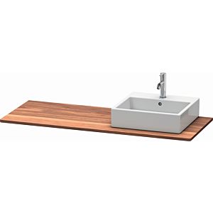 Duravit XSquare solid wood console XS061GR7777 140x55cm, with 2000 cutout, right, American walnut