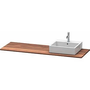 Duravit XSquare solid wood console XS061HR7777 160x55cm, with 2000 cutout, right, American walnut