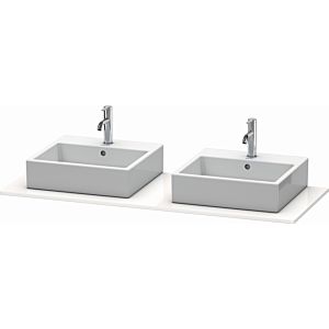 Duravit XSquare console XS063GB2222 140x55cm, with two cutouts, white high gloss