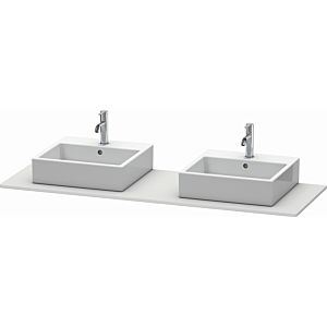 Duravit XSquare console XS063HB3636 160x55cm, with two cut-outs, white satin finish