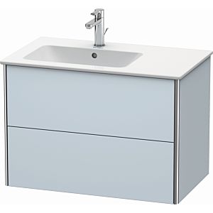 Duravit XSquare Duravit XS417609797 81x56x47.8cm, 2 tiroirs, lavabo à gauche, bleu clair soie mate