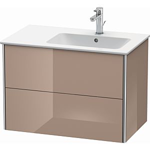 Duravit XSquare Duravit XSquare XS417708686 81x56x47.8cm, 2 drawers, basin on the right, high gloss cappuccino