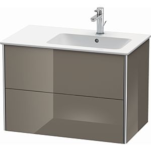 Duravit XSquare Duravit XSquare XS417708989 81x56x47.8cm, 2 drawers, basin on the right, flannel gray high gloss