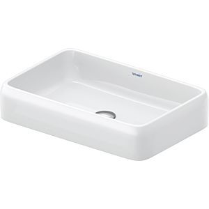Duravit Qatego countertop basin 2383600079 60x40cm, without tap hole, overflow, tap hole bank, ground, white high gloss