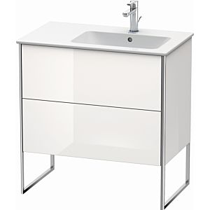 Duravit XSquare Duravit XSquare XS445208585 81x59.2x47.8cm, 2 pull-outs, basin on the right, white high gloss