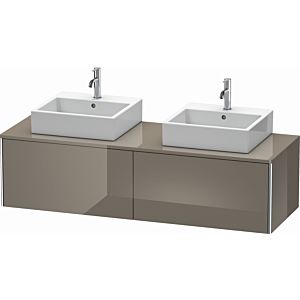 Duravit XSquare Duravit XSquare XS4907B8989 160x40x54.8cm, 2 pull-outs, both sides, flannel gray high gloss