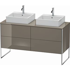 Duravit XSquare Duravit XSquare XS4926B8989 140x53.8x54.8cm, 4 pull-outs, both sides, flannel gray high gloss