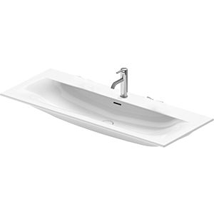Duravit Viu furniture washbasin 2344120000 123x49cm, white, with 2000 tap hole, with overflow, with tap platform