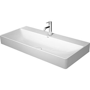 Duravit DuraSquare lavabo 2353100073 blanc, 100x47cm, sol, 3 trous robinet