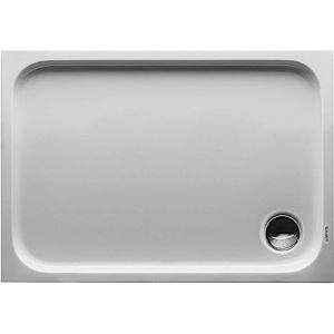 Duravit rectangular shower D-Code 720093000000001 in version, 1000 x 700 mm, white with anti-slip