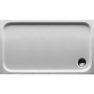 Duravit rectangular shower D-Code 720094000000001 in version, 1200 x 700 mm, white with anti-slip