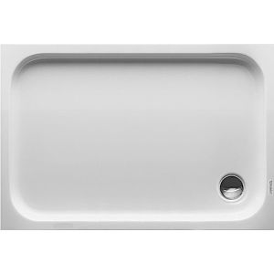 Duravit rectangular shower D-Code 720113000000001 in version, 1200 x 800 mm, white with anti-slip