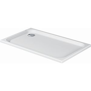 Duravit rectangular shower D-Code 720098000000000 in version, 1300 x 750 mm, white