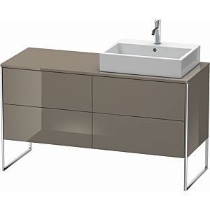 Duravit XSquare Duravit XSquare XS4923R8989 140x53.8x54.8cm, 4 pull-outs, right, flannel gray high gloss
