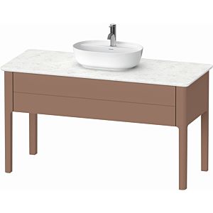 Duravit Luv vanity unit LU956105454 133.8x57x74.3cm, 2000 pull-out, standing, almond satin finish