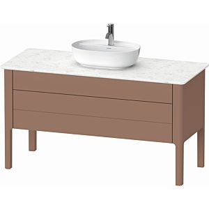 Duravit Luv vanity unit LU956605454 133.8x57x74.3cm, 2000 drawer, match1 pull-out, standing, almond 2000
