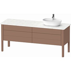 Duravit Luv vanity unit LU9568R5454 173.3x57cm, 2 drawers, 2 pull-outs, standing, right, almond satin finish