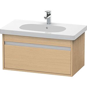 Duravit Ketho vanity unit KT666703030 80 x 45.5 cm, Eiche natur , 2000 pull-out, wall-hung