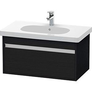 Duravit Ketho vanity unit KT666701616 80 x 45.5 cm, Eiche schwarz , 2000 pull-out, wall-hung