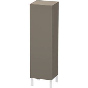 L-Cube Duravit tall cabinet LC1178L9090 40x36.3x132cm, door on the left, flannel gray silk matt