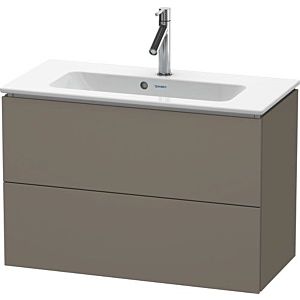 Duravit L-Cube vanity unit LC625709090 82 x 39, 2000 cm, flannel gray silk matt, 2 drawers, wall-hung