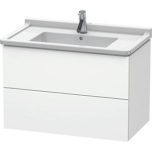 Duravit L-Cube vanity unit LC626501818 82 x 46.9 cm, matt white, 2 drawers, wall-hung