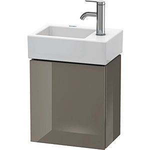 Duravit L-Cube vanity unit LC6293L8989 36.4x24.1x40cm, wall-hung, door on the left, flannel gray high gloss