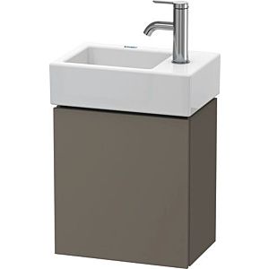 Duravit L-Cube vanity unit LC6293L9090 36.4x24.1x40cm, wall-hung, door on the left, flannel gray satin finish