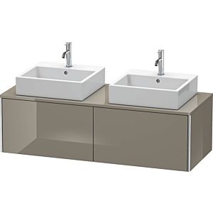 Duravit XSquare Duravit XSquare XS4906B8989 140x40x58.4cm, 2 pull-outs, both sides, flannel gray high gloss