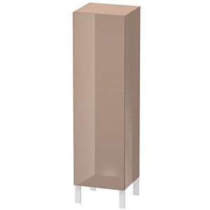 L-Cube Duravit tall cabinet LC1178R8686 40x36.3x132cm, door on the right, cappuccino high gloss