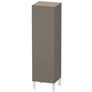 L-Cube Duravit tall cabinet LC1178R9090 40x36.3x132cm, door on the right, flannel gray silk matt