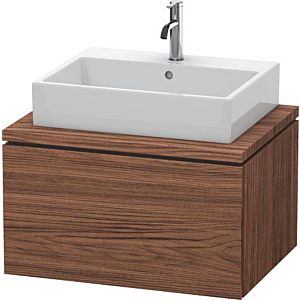 Duravit L-Cube vanity unit LC581102121 72 x 54.7 cm, dark walnut, for console, 1 pull-out