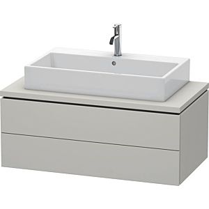 Duravit L-Cube vanity unit LC581900707 102 x 54.7 cm, concrete gray matt, for console, 2 drawers