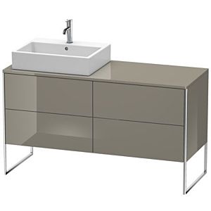 Duravit XSquare Duravit XSquare XS4923L8989 1400x538x548mm, 4 pull-outs, left, flannel gray high gloss