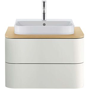 Duravit Happy D.2 washbasin 23605000001 50 x 40 cm, ground, 2000 tap hole, with overflow, tap platform, white WonderGliss