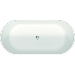 Duravit D-Neo bathtub 700477000000000 160 x 75 x 45 cm, free-standing, with overflow, 2 sloping backs, white